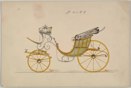 Design for Cabriolet or Victoria, no. 4133