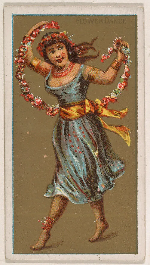 Flower Dance, from National Dances (N225, Type 1) issued by Kinney Bros. — Kinney Brothers Tobacco Company