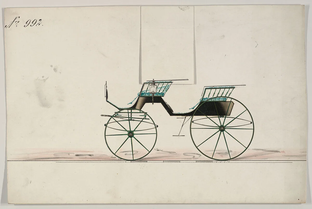 Design for Phaeton, no. 992 — Brewster & Co.