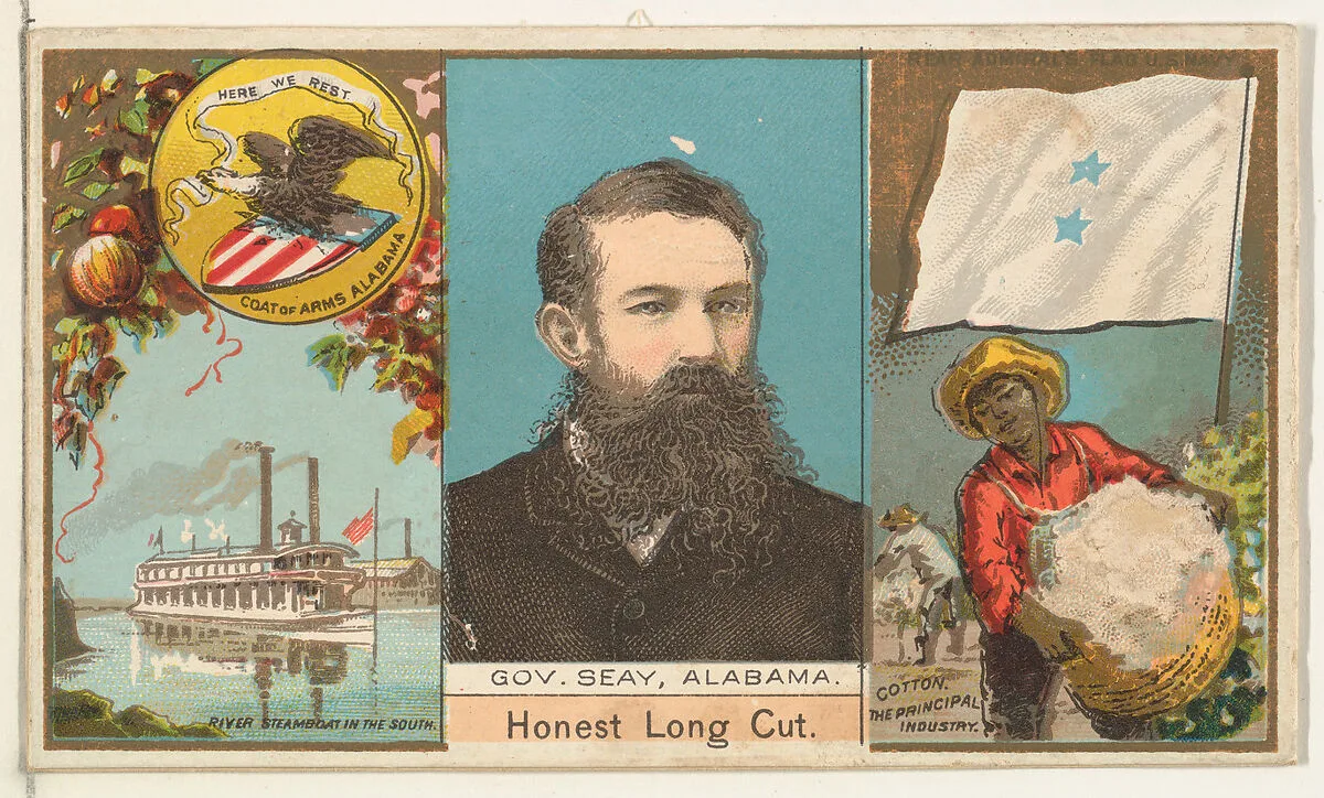 Governor Seay, Alabama, from "Governors, Arms, Etc." series (N133-1), issued by Duke Sons & Co. — W. Duke, Sons & Co.