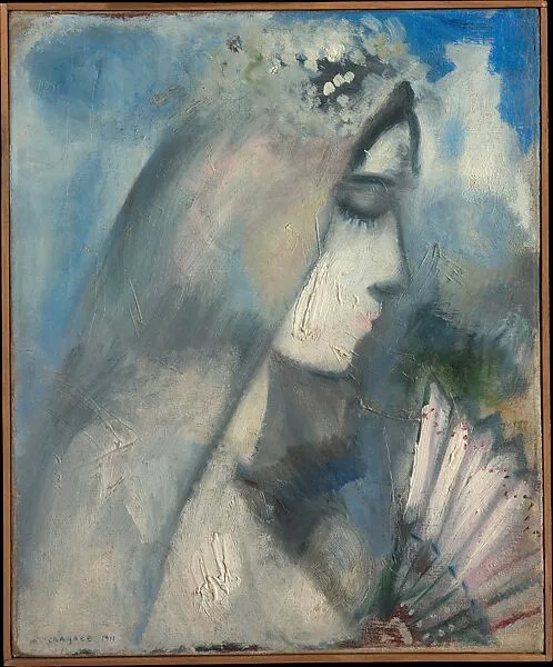Bride with Fan — Marc Chagall