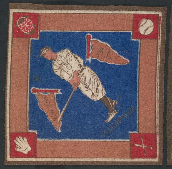 Roger Peckinpaugh, New York, American League from Baseball Players Felt Blanket series (B18) — Unknown