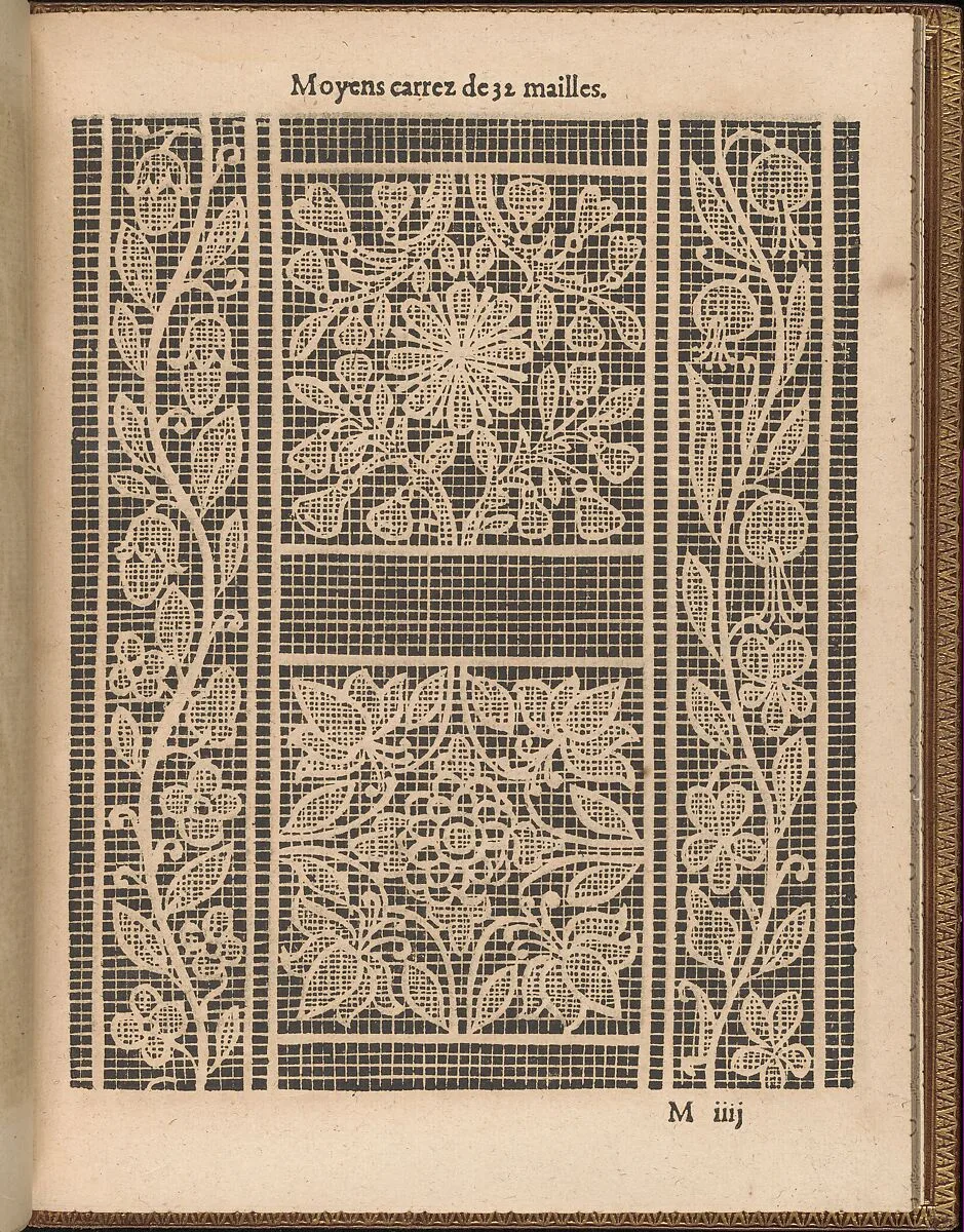 La Pratique de l'Aiguille, page 47 (recto) — Matthias Mignerak|Pierre Firens|Marie de Medici|Jean Le Clerc