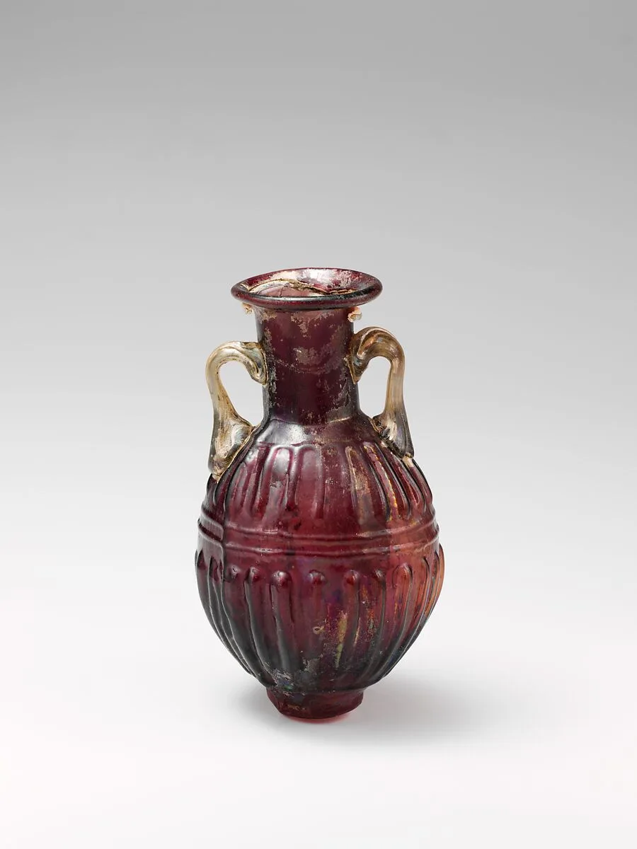Glass amphoriskos (perfume flask) — Unknown