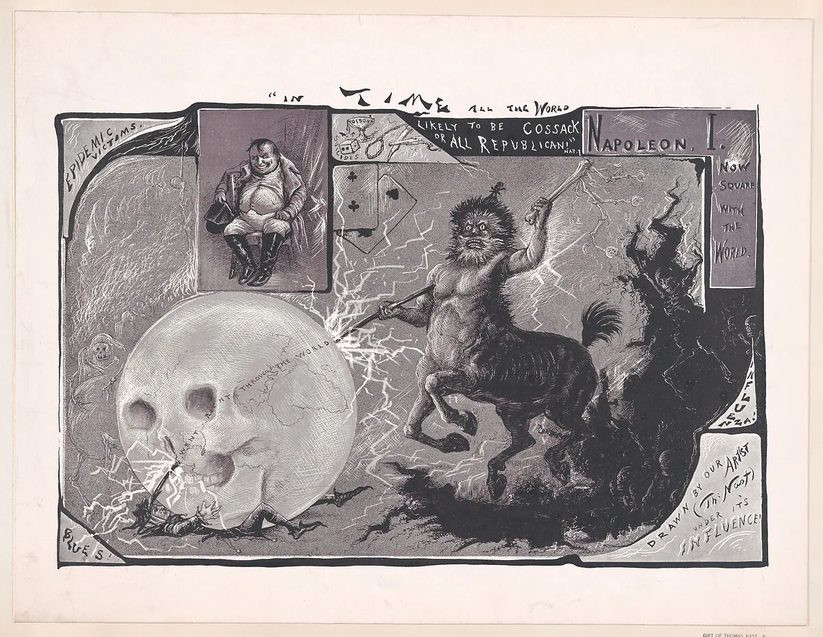 "In Time All the World Likely to be Cossack or All Republican" – Napoleon I (published in "Time") — Time Publishing Co.|Thomas Nast|Charles Anderson Dana