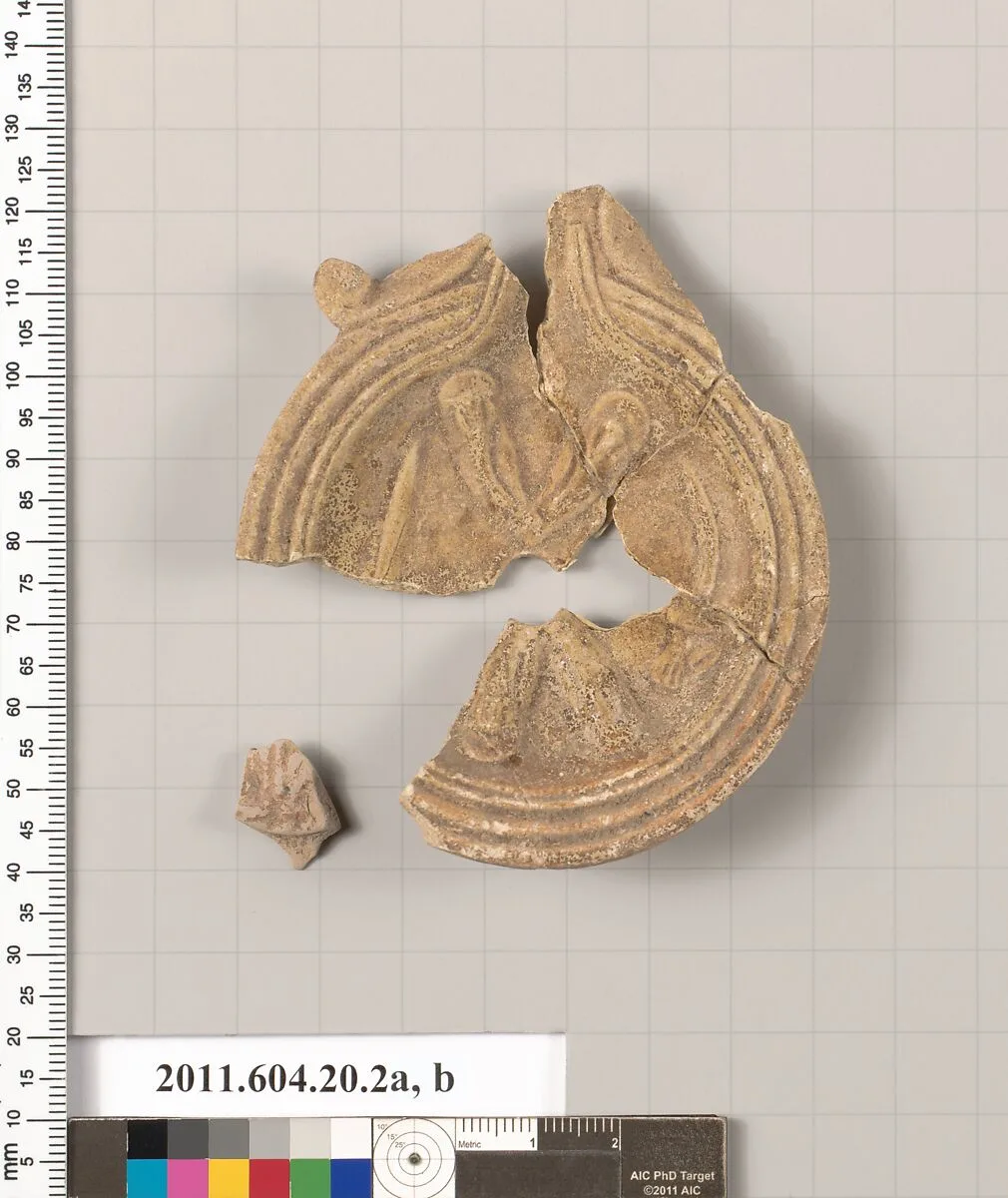 Fragments of a terracotta lamp — Unknown
