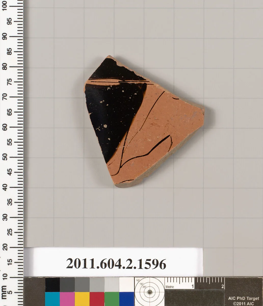 Terracotta fragment of a skyphos (deep drinking cup) — Unknown