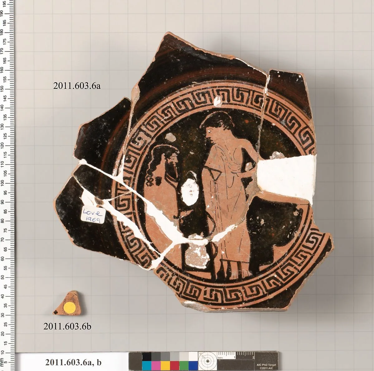 Fragments of a terracotta kylix — Unknown