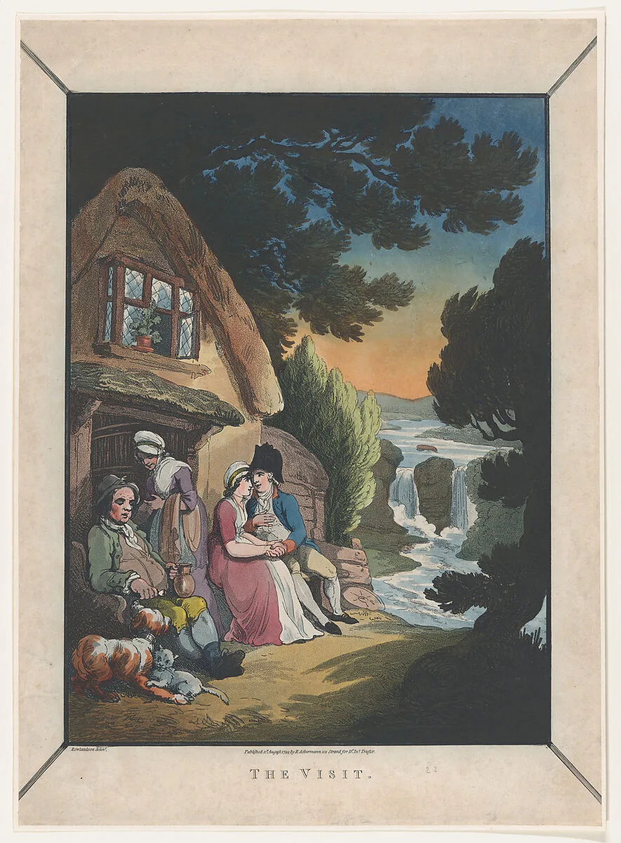 The Visit — Rudolph Ackermann, London|Thomas Rowlandson