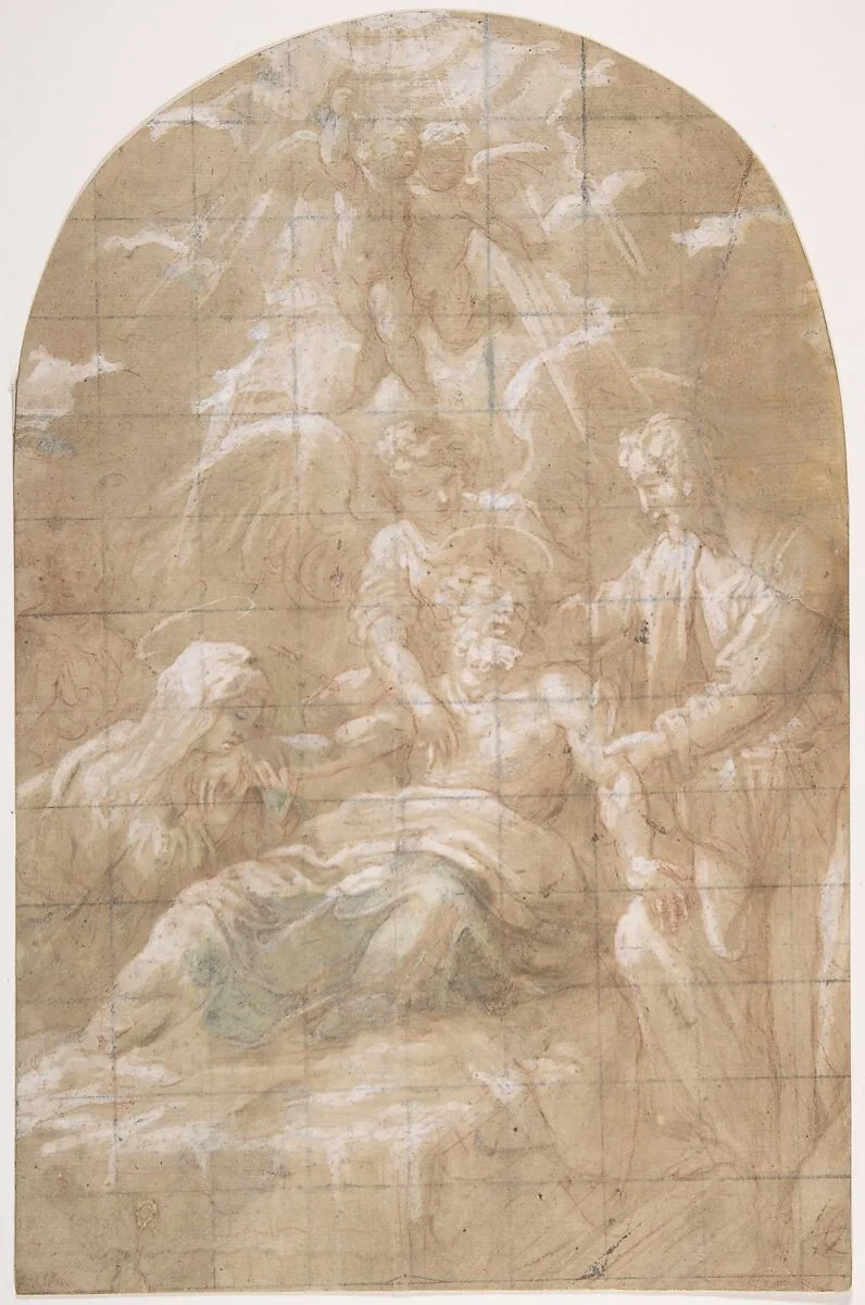 Death of Saint Joseph — Anonymous, Italian, Emilian (Parmese), 17th century