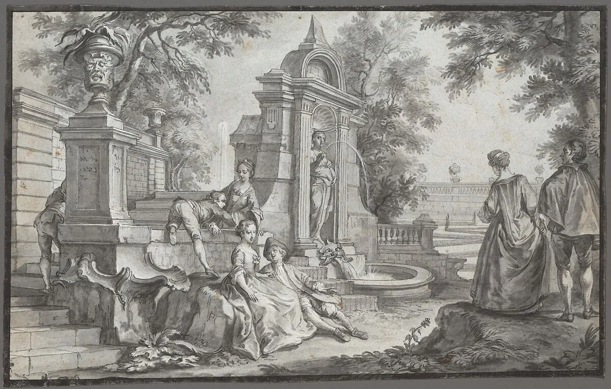 Gallant Company in a Park — Johann Wolfgang Baumgartner