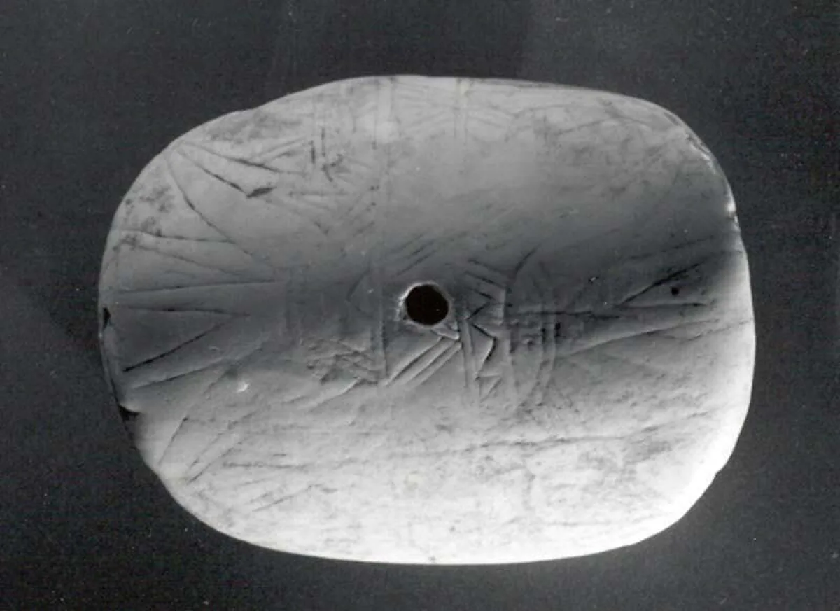 Disc with floral decoration — Unknown
