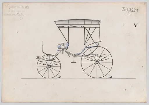 Design for Cabriolet (?) Phaeton, no. 3226