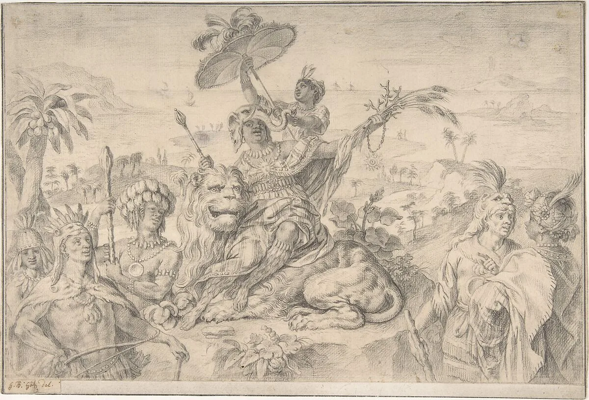 Allegory of Africa — Gottfried Bernhard Goetz
