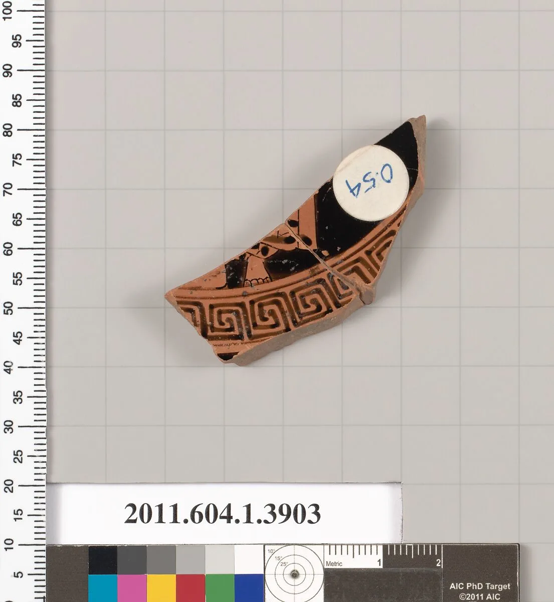 Terracotta fragment of a kylix (drinking cup) — Unknown