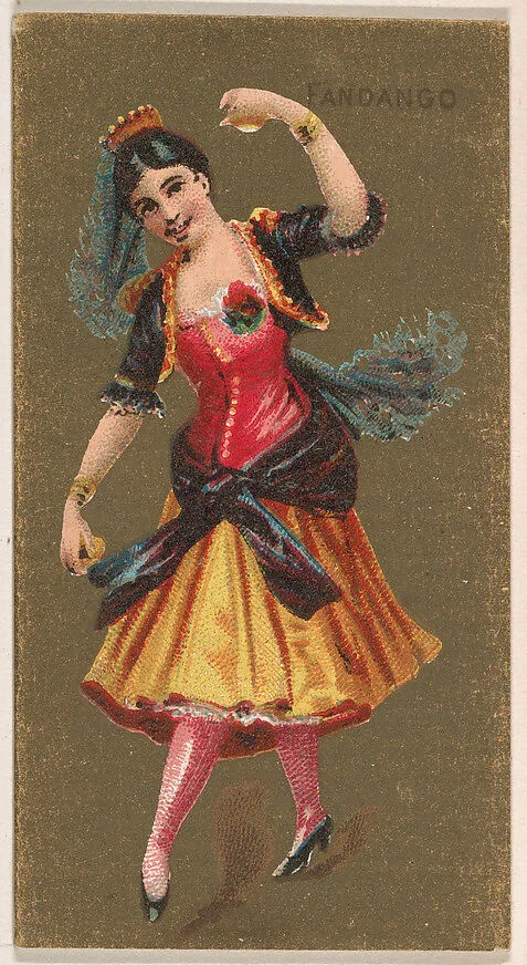 Fandango, from National Dances (N225, Type 2) issued by Kinney Bros. — Kinney Brothers Tobacco Company