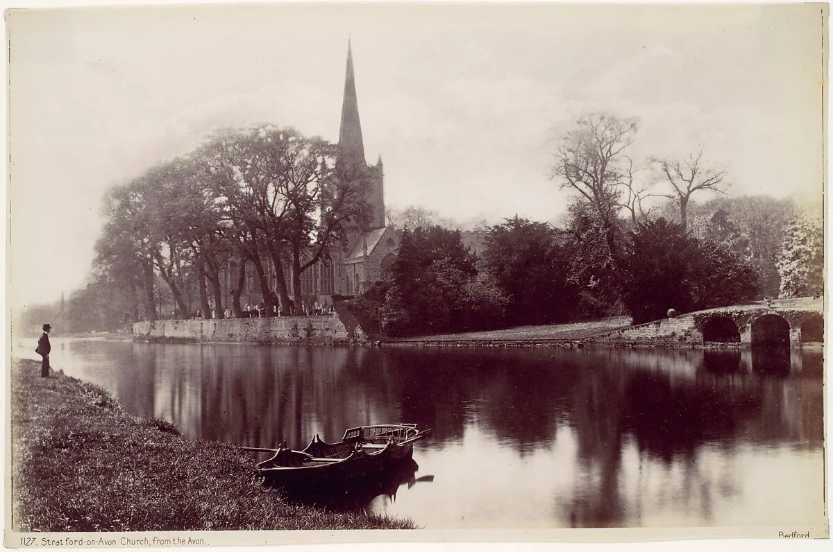 Stradford-on-Avon Church, from the Avon — Francis Bedford