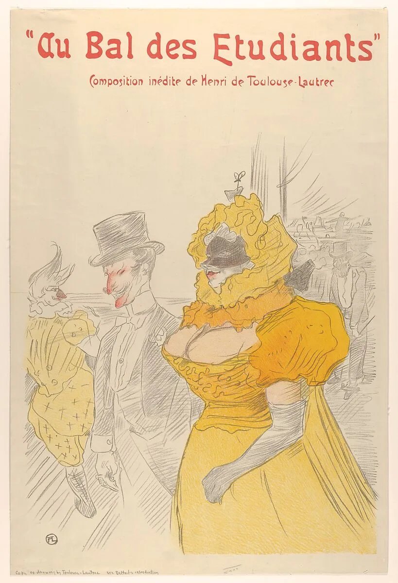 Au Bal des Etudiants — Henri de Toulouse-Lautrec