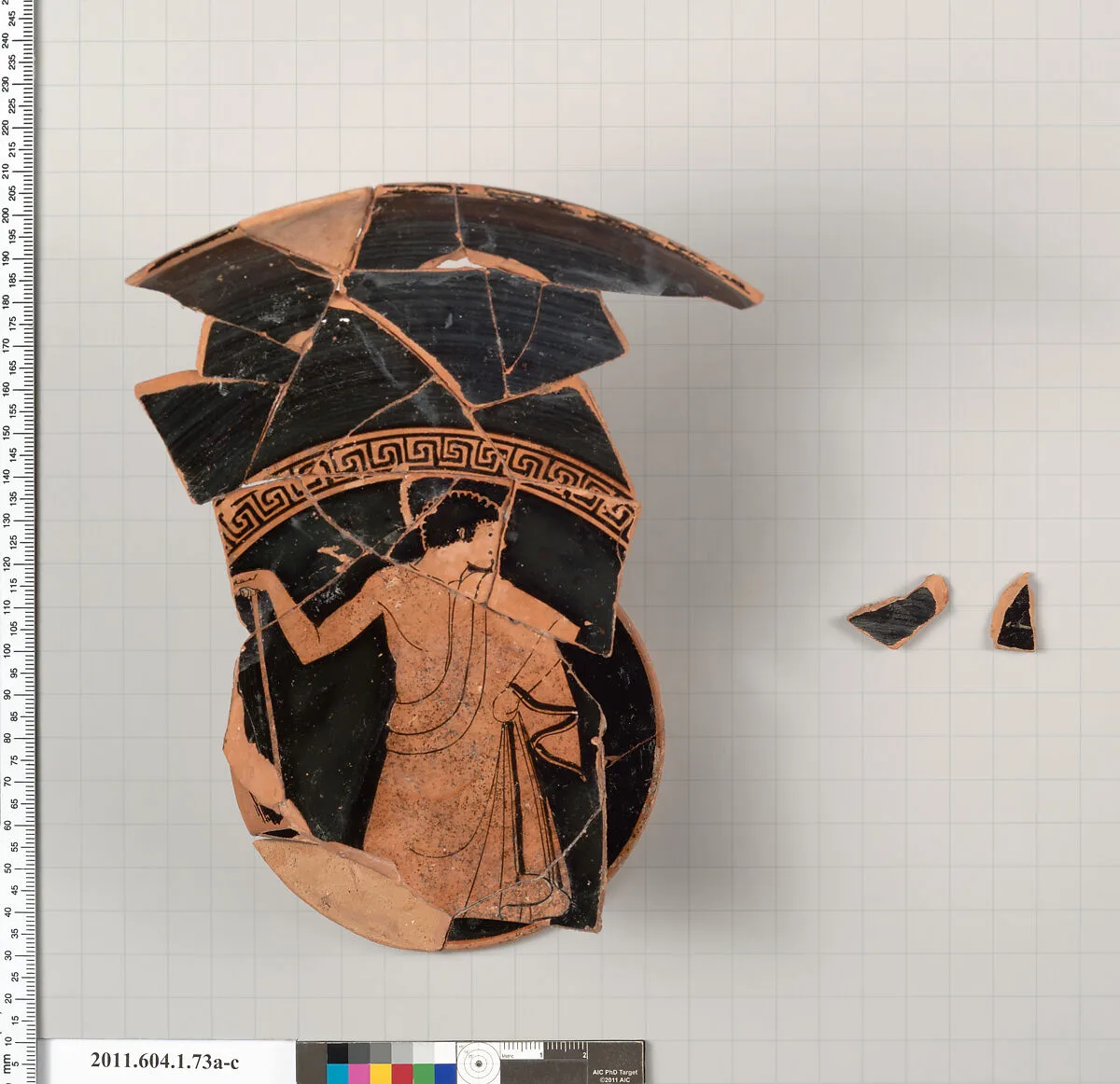 Terracotta fragments of a kylix (drinking cup) — Unknown