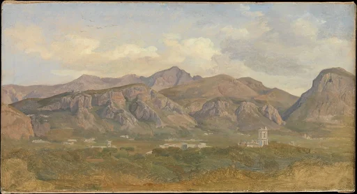 View of Monte Sant'Angelo from the Villa Auriemma near Sorrento