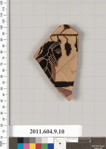 Terracotta fragment of a kylix (drinking cup)