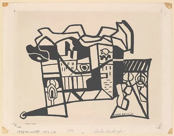 Harbor Landscape — Stuart Davis|WPA