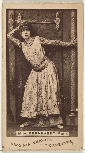 Mlle. Bernhardt, Paris, from the Actors and Actresses series (N45, Type 1) for Virginia Brights Cigarettes