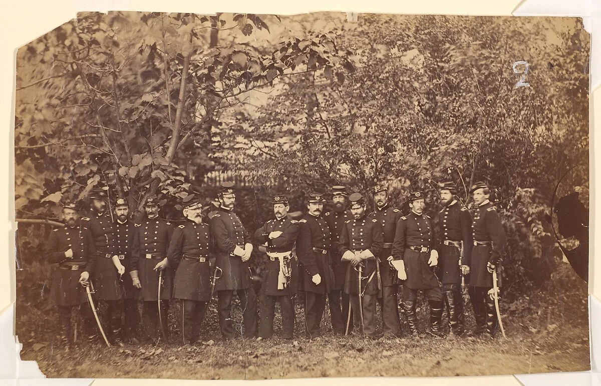 General McClellan and Staff — Alexander Gardner