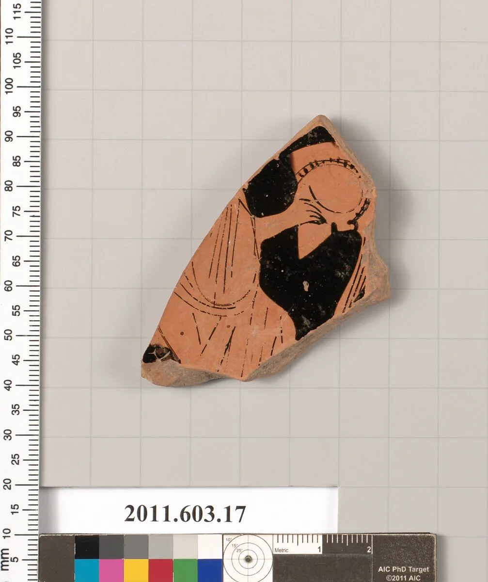 Fragment of a terracotta stemless kylix — Unknown