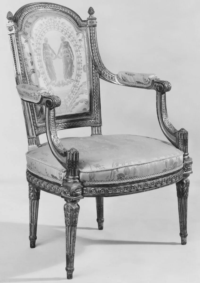 Armchair (fauteuil en cabriolet) (one of a pair) (part of a set) — Jean-Baptiste-Bernard Demay