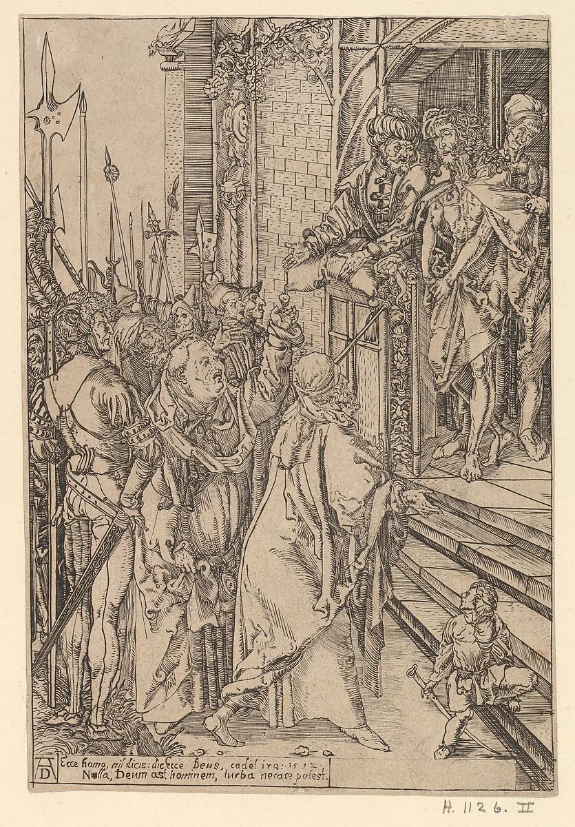 Ecce Homo (reverse copy) — Albrecht Dürer