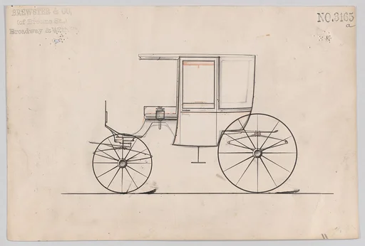 Design for 4 seat Rockaway, no. 3165a