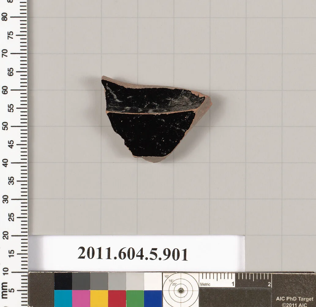 Terracotta fragment of a kylix (drinking cup) — Unknown