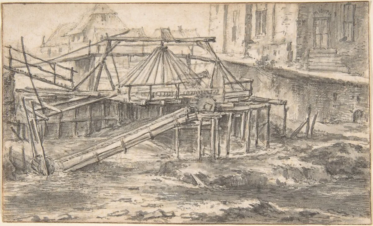 Dredging a Canal — Jacob van Ruisdael