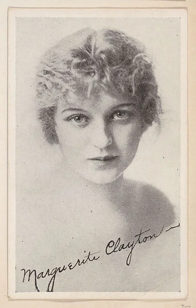 Marguerite Clayton from Kromo Gravure "Leading Moving Picture Stars" (W623) — Kromo Gravure Photo Company, Detroit, Michigan