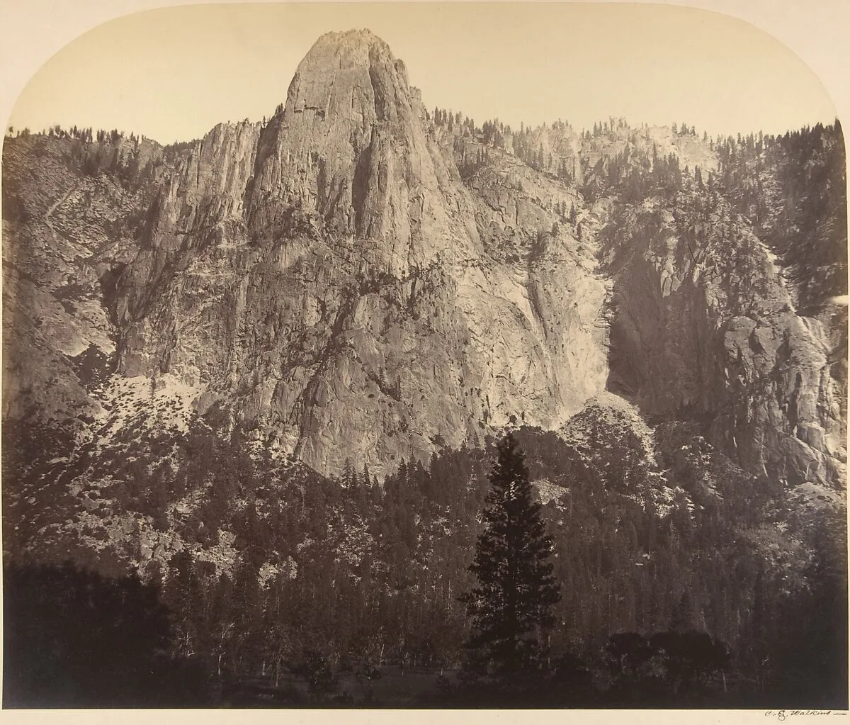 Sentinel. Front View: 3270 Feet. — Carleton E. Watkins