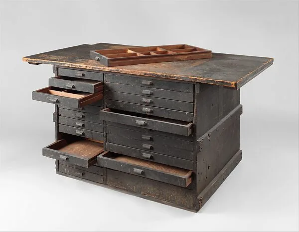 Work bench from Tiffany Studios — Tiffany Studios