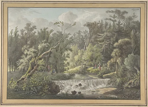 Landscape with Waterfall