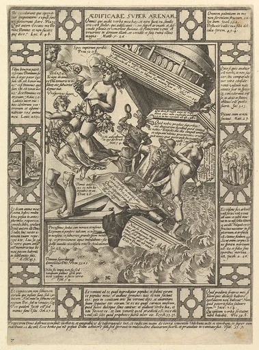 Aedificare Super Arenam, from "Allegories of the Christian Faith, from Christian and Profane Allegories"