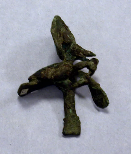 Copper Tumi Fragment with Figure