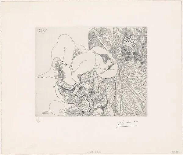 Raphael and the Fornarina III, from 347 Suite — Pablo Picasso|Aldo and Piero Crommelynck|Galerie Louise Leiris