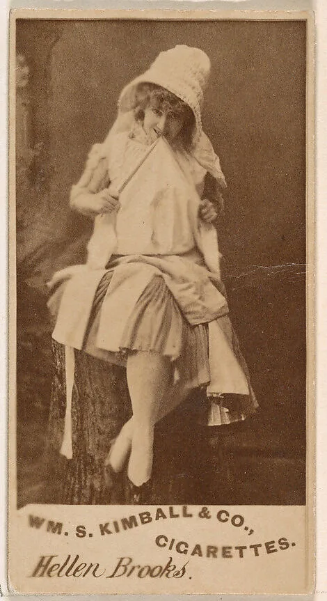Hellen Brooks, from the Actresses series (N203) issued by Wm. S. Kimball & Co. — William S. Kimball & Company