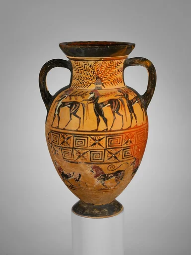 Terracotta neck-amphora (jar)
