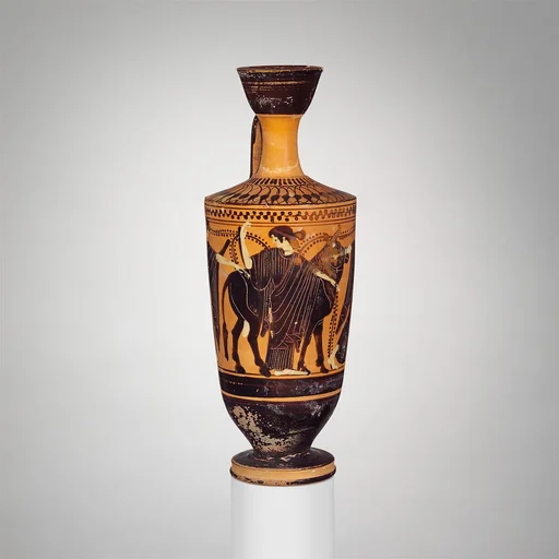 Terracotta lekythos (oil flask)