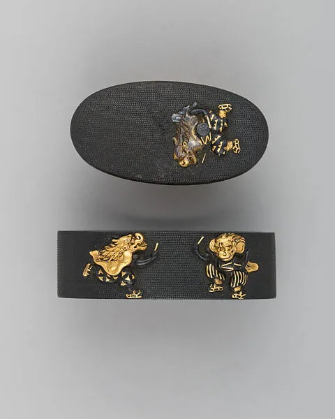Sword-Hilt Collar and Pommel (Fuchigashira) — Unknown