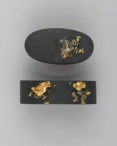 Sword-Hilt Collar and Pommel (Fuchigashira)