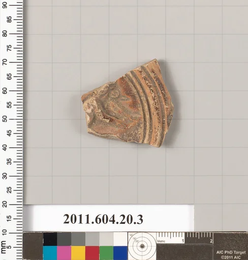 Fragment of a terracotta lamp