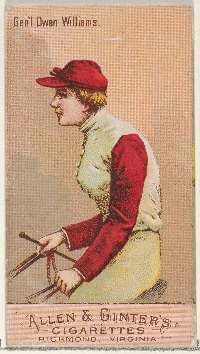 General Owen Williams, from the Racing Colors of the World series (N22b) for Allen & Ginter Cigarettes — Allen & Ginter
