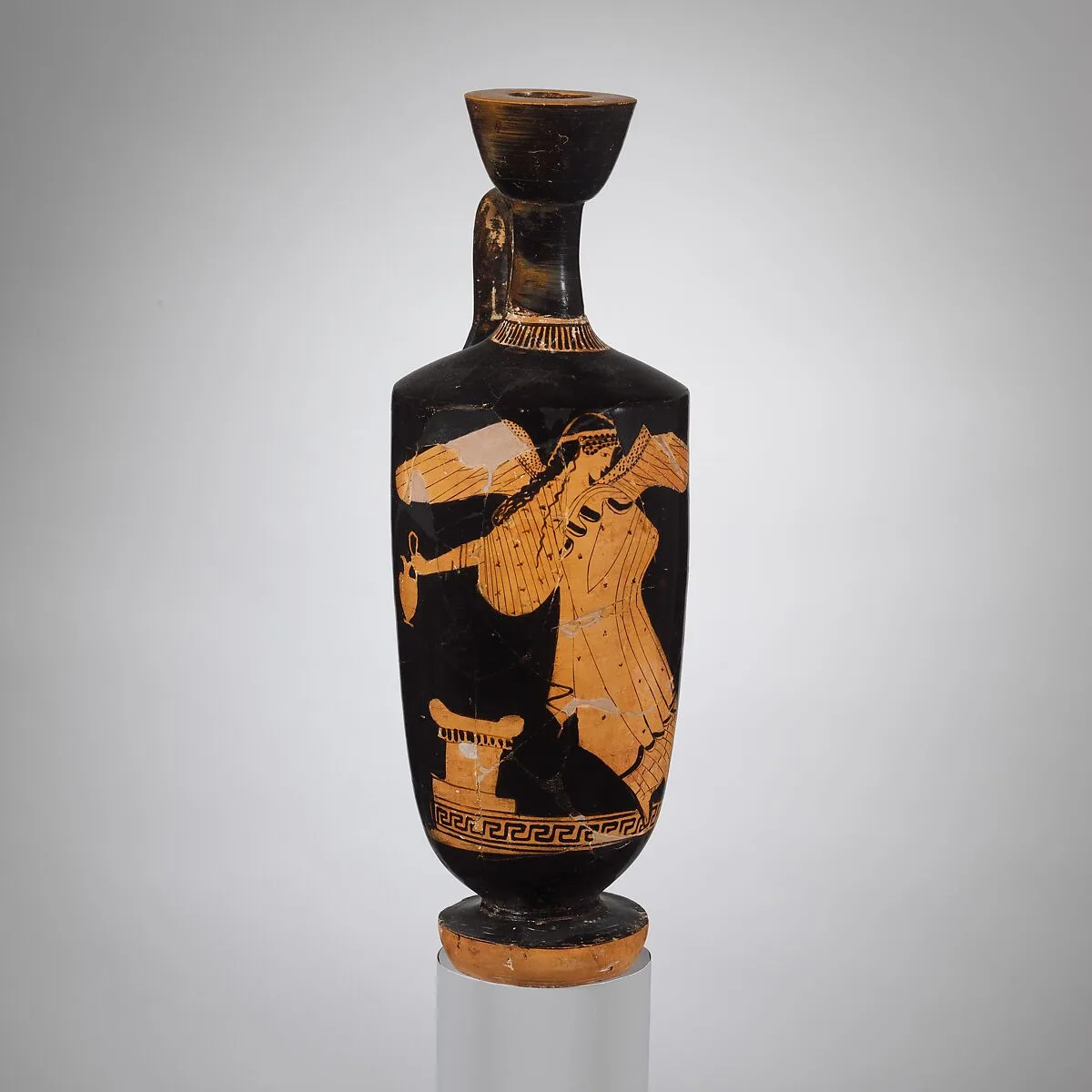 Terracotta lekythos (oil jar) — Painter of Palermo 4