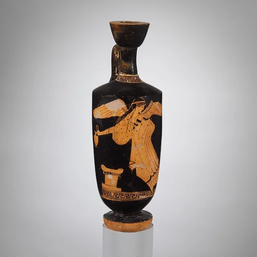Terracotta lekythos (oil jar)